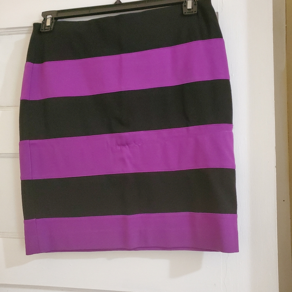 Black and purple skirt